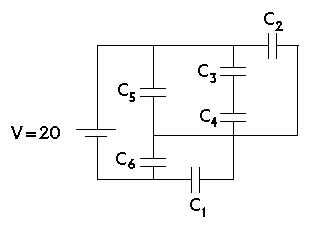 Solved The capacitors shown have values of C1= 10.00 μF, | Chegg.com