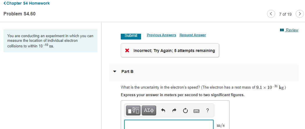 Solved Review You are conducting an experiment in which you | Chegg.com