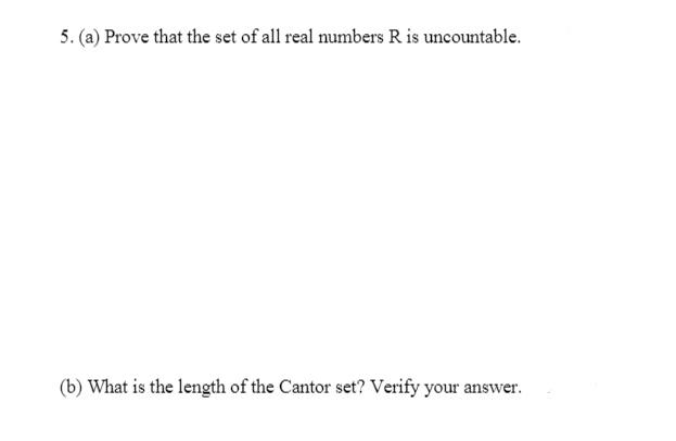 the set of real numbers r is uncountable