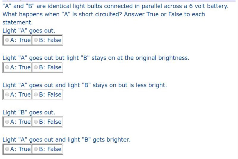 Solved "A" and "B" are identical light bulbs connected in | Chegg.com