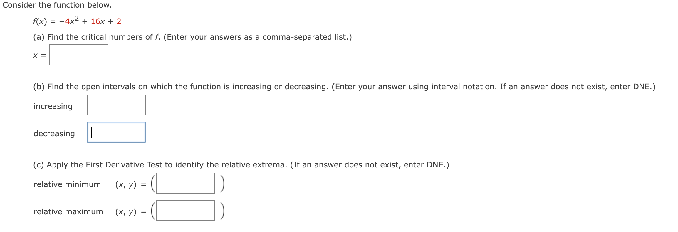 solved-consider-the-function-below-f-x-4x2-16x-2-a-find-chegg