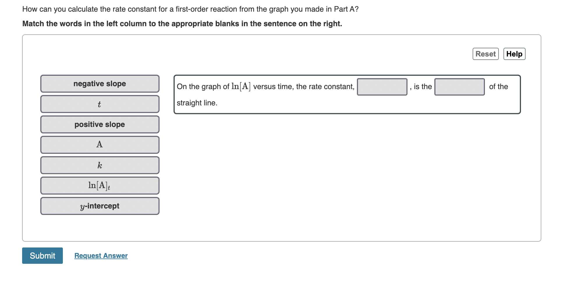 Solved How can you calculate the rate constant for a | Chegg.com