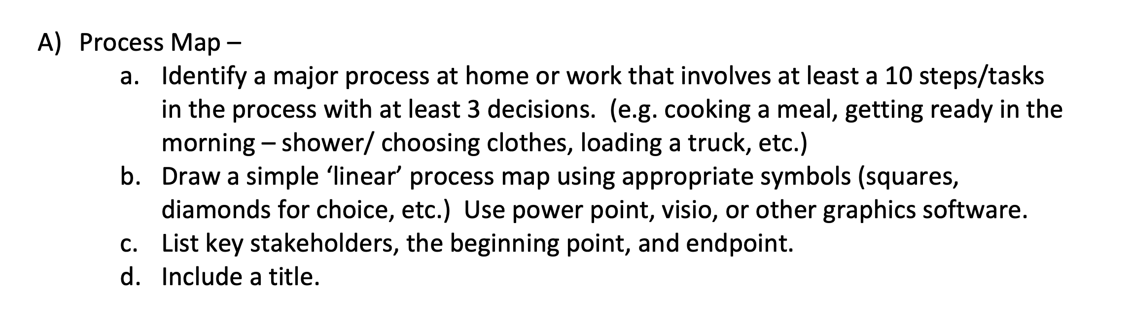 Solved A Process Map A Identify A Major Process At 2569