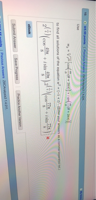 Solved 10. 0/5.55 points 1 Previous Answers Zil 3 1.4.026 | Chegg.com
