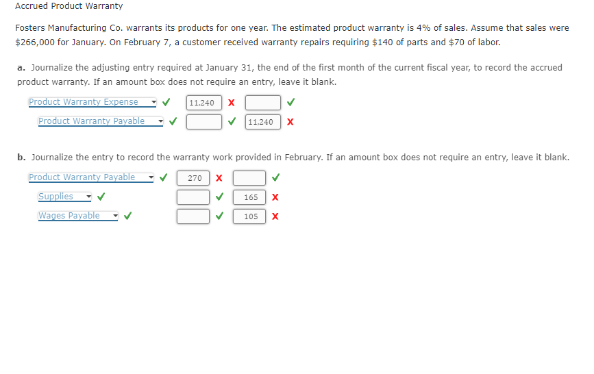 Solved Fosters Manufacturing Co. warrants its products for
