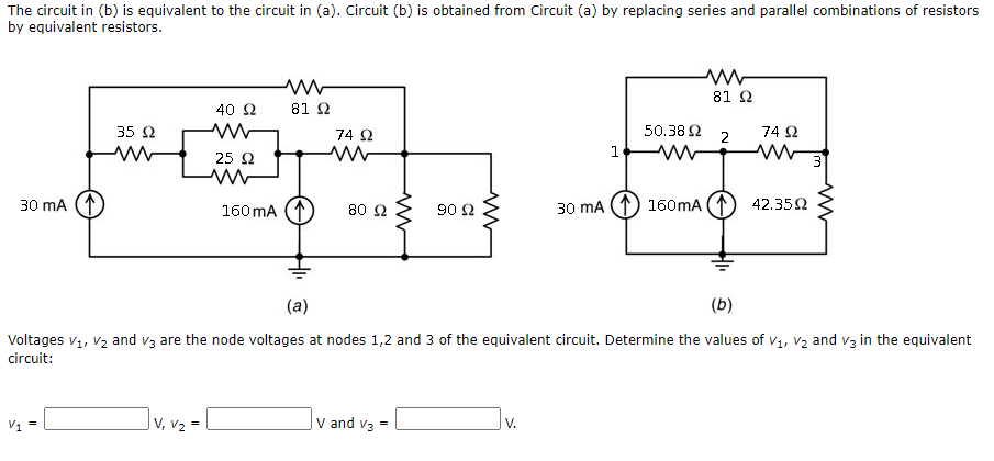 Solved The Circuit In (b) Is Equivalent To The Circuit In | Chegg.com