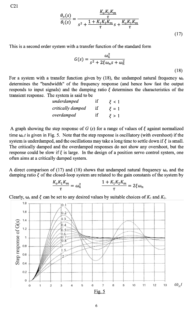 Solved Introduction Fig. 1 shows a servo position control | Chegg.com
