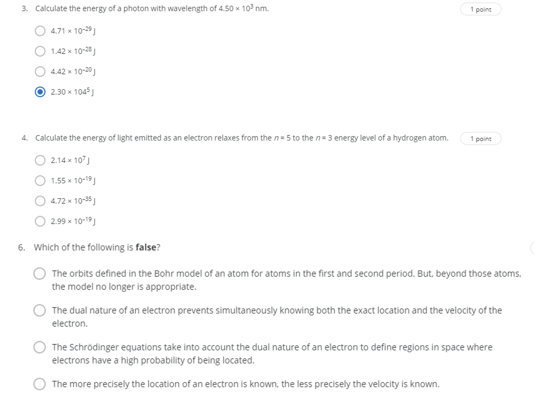 Solved 3. Calculate The Energy Of A Photon With Wavelength | Chegg.com