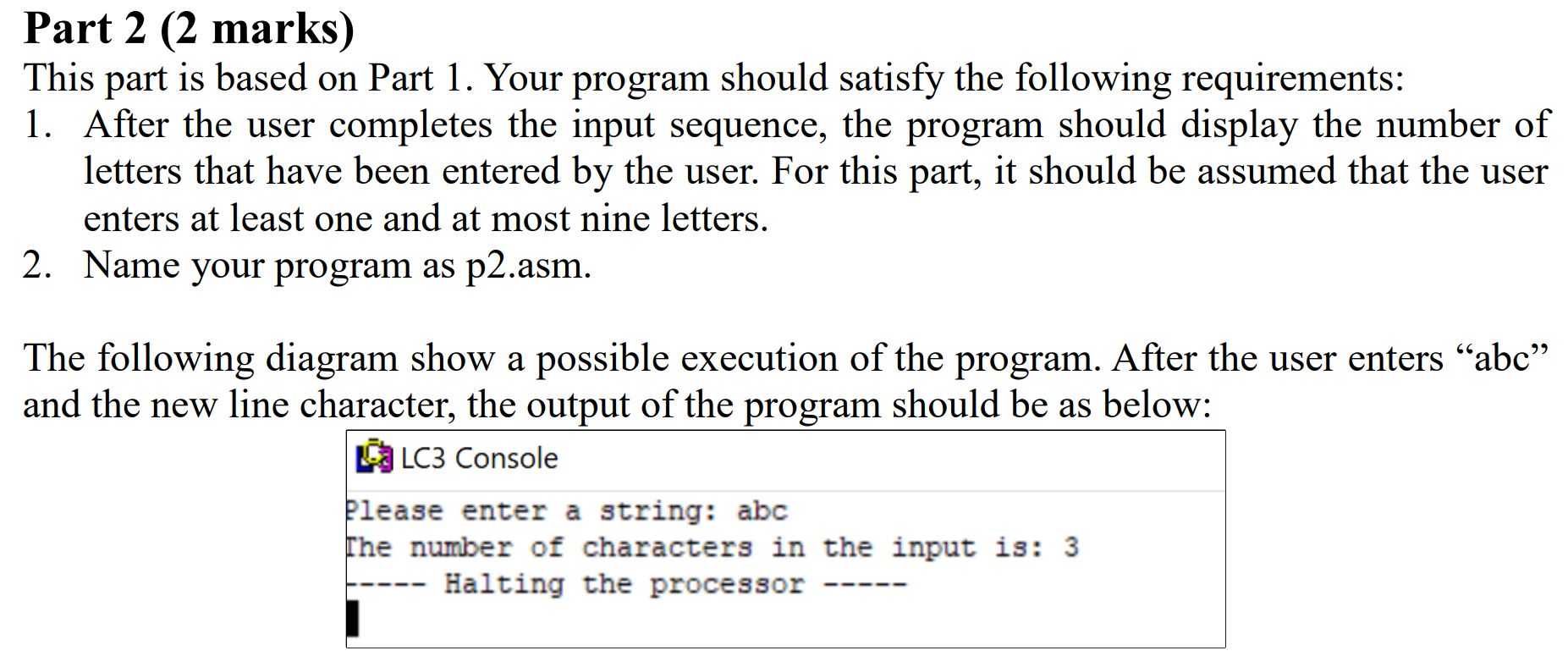 Part one and part two is already done. I just | Chegg.com