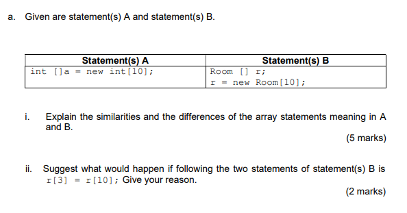 Solved A. Given Are Statement(s) A And Statement(s) B. | Chegg.com