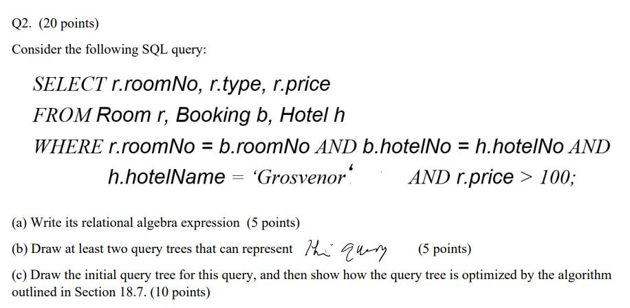 Solved Someone please help with this SQL query question and | Chegg.com