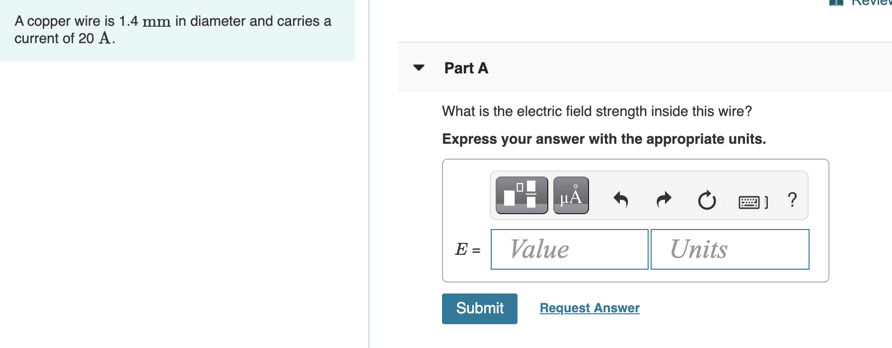Solved A copper wire is 1.4 mm in diameter and carries a