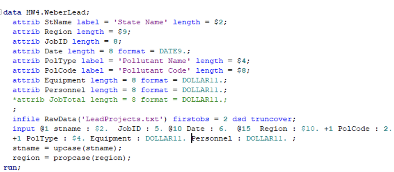 Solved how do I get my code to look like the table below by | Chegg.com