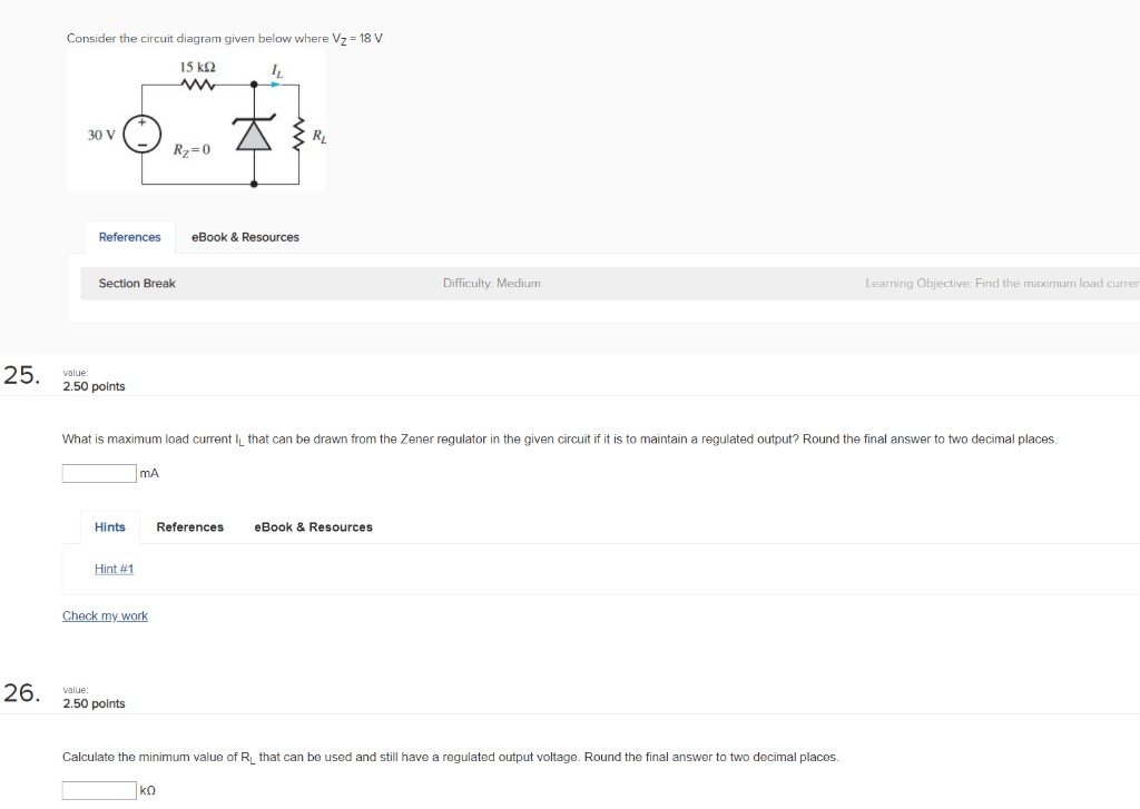 Solved Consider the circuit diagram given below where V2 = | Chegg.com