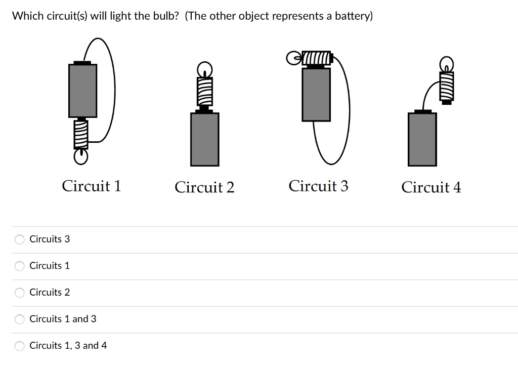 1.Which Circuit(s) Will Light The Bulb? (The Other | Chegg.com