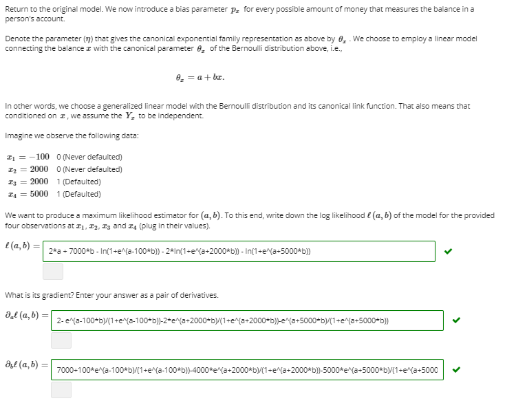 Solved In this problem, we will model the likelihood of a | Chegg.com