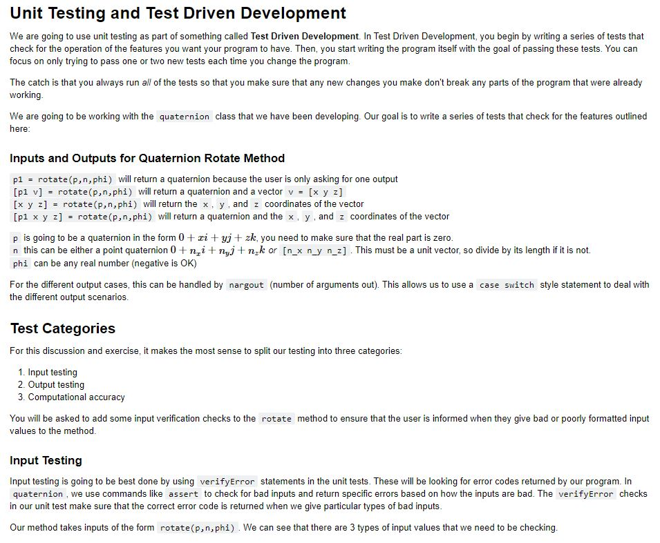 Unit Testing and Test Driven Development We are going | Chegg.com