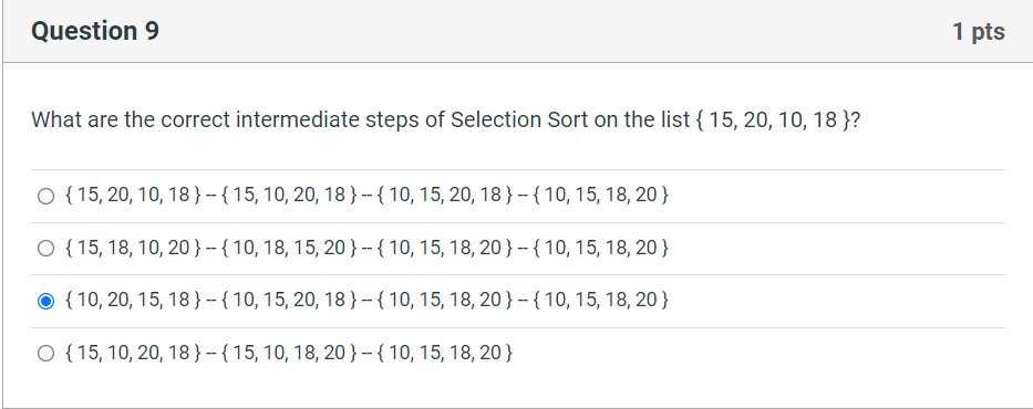 Solved Question 2 1 pts Which of the following is the first | Chegg.com