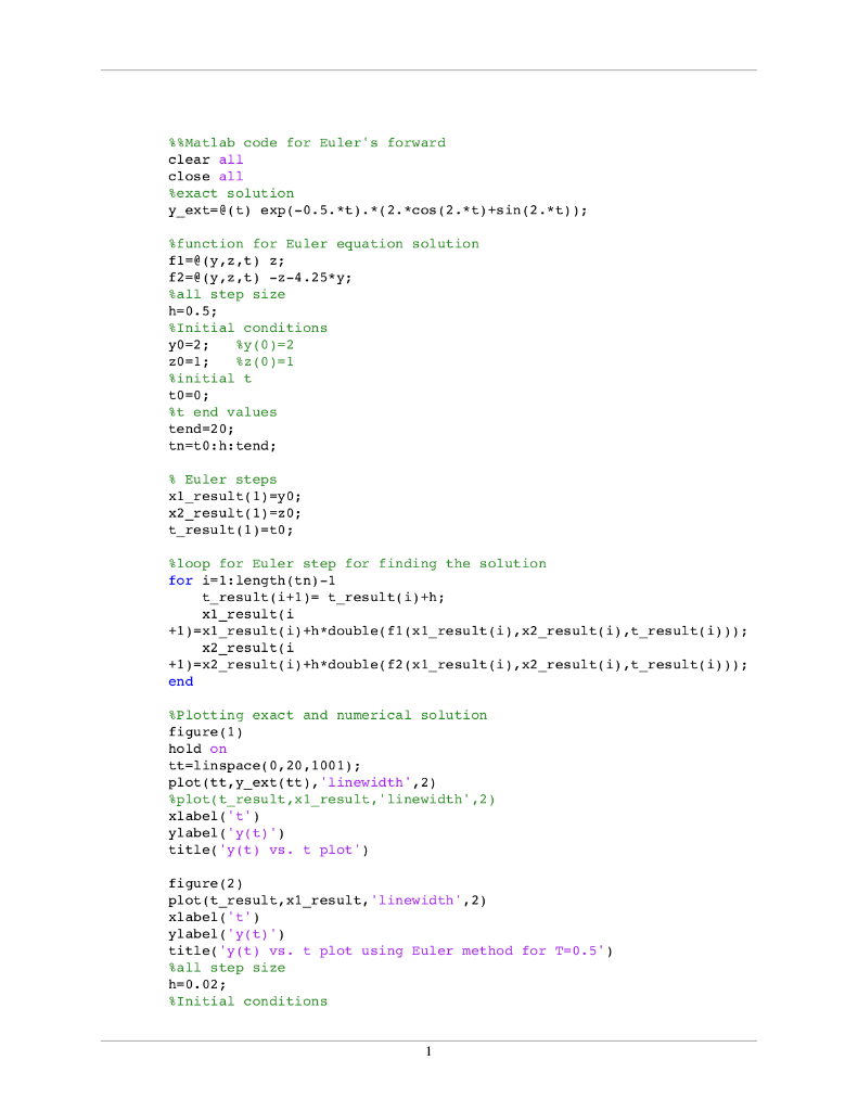 (Solved) - Consider the following differential equation: (b) Using ...