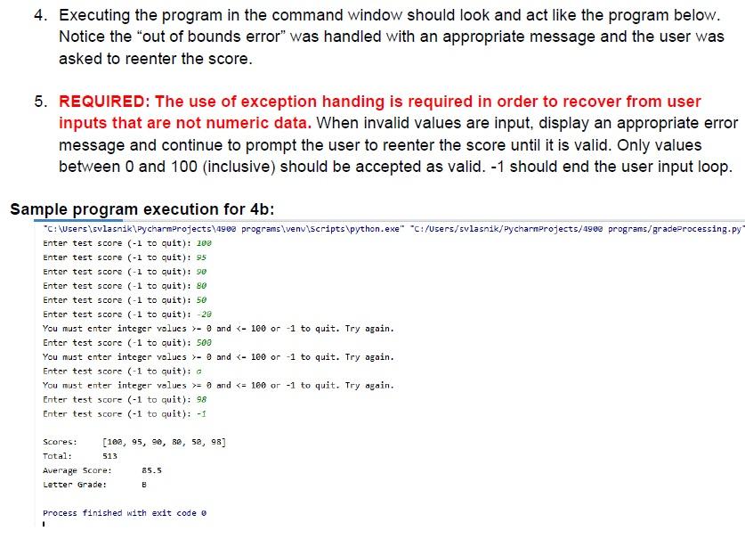 Solved Directions for Program 4b: Create a python program | Chegg.com