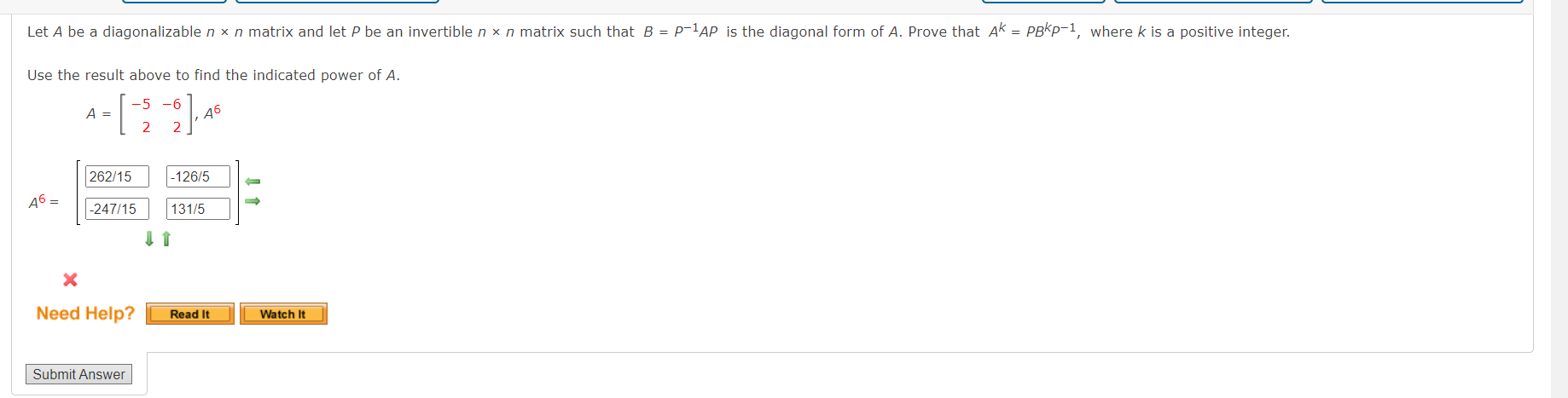 Solved Let A Be A Diagonalizable N×n Matrix And Let P Be An | Chegg.com