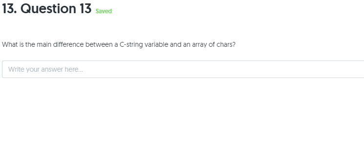Solved 13. Question 13 saved What is the main difference | Chegg.com