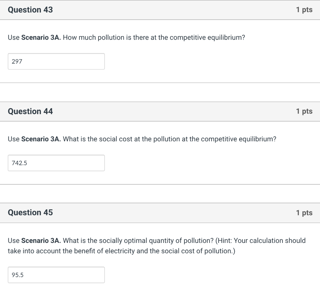 Solved The following questions use this scenario 3 Scenario | Chegg.com