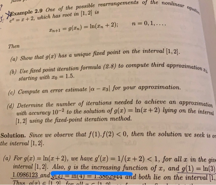 Solved Hi , I have a questions ( Book numerical analysis