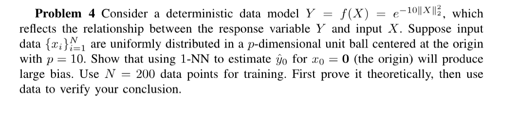 Solved Problem 4 Consider a deterministic data model | Chegg.com