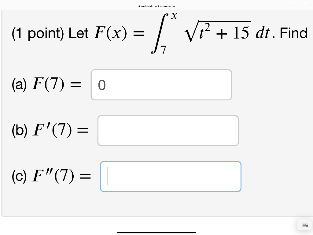 Solved 1 Point) Let | Chegg.com