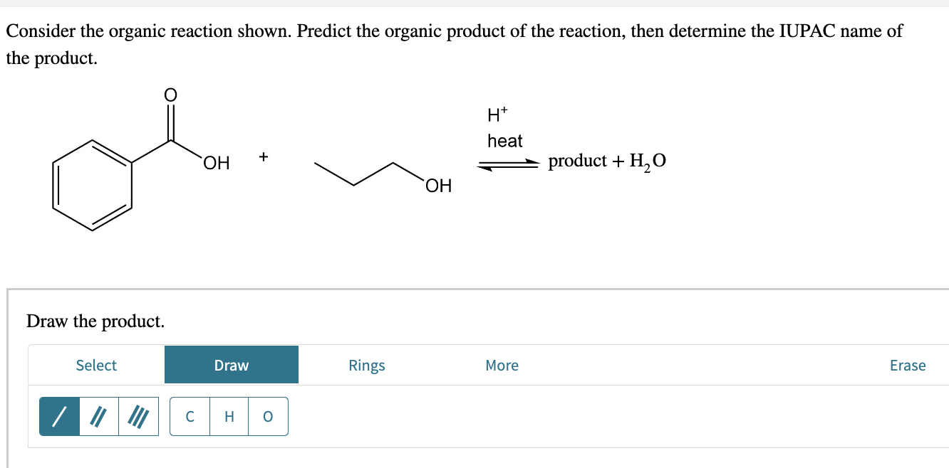[Solved] Consider the organic reaction shown. Predict the