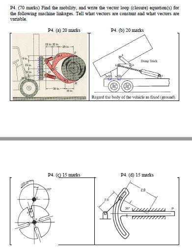 Solved Find the mobility, and write the vector loop | Chegg.com