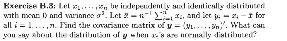 Solved Exercise B.3: Let X1, ..., Xn Be Independently And | Chegg.com