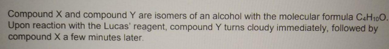 Solved -Determine the structural formula of compound X and | Chegg.com