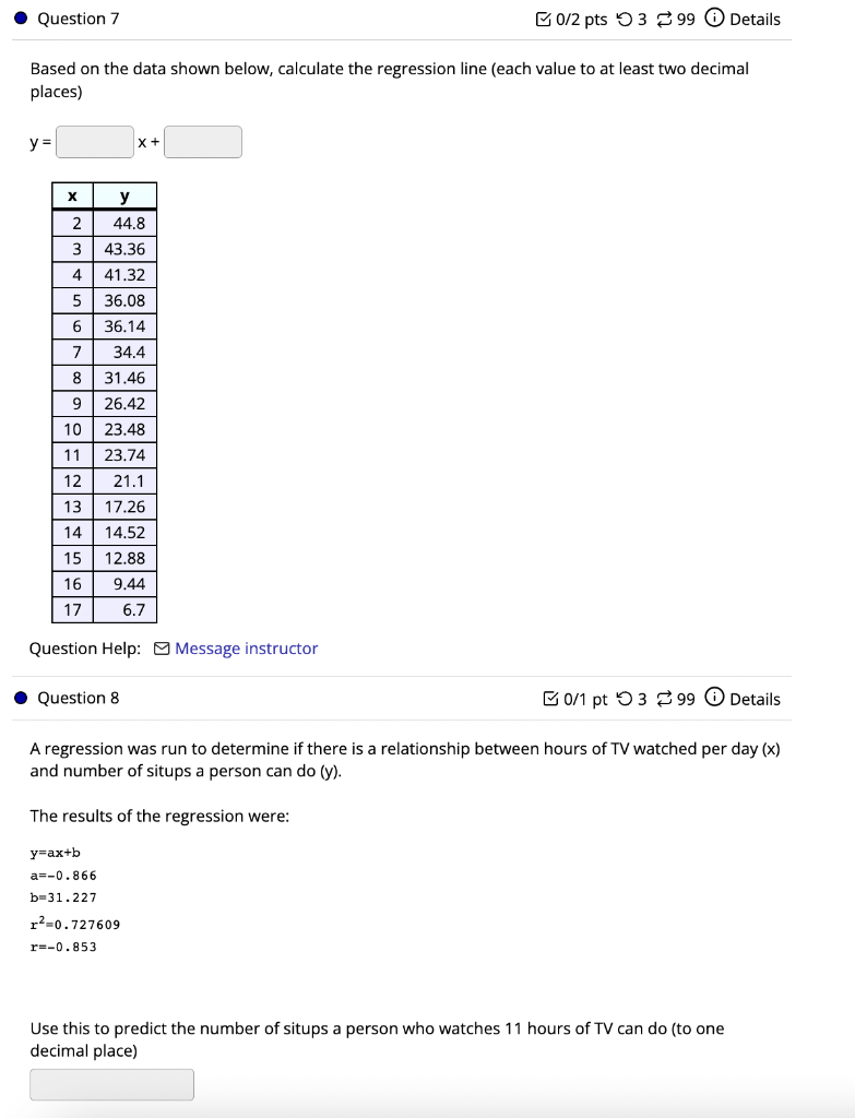 Solved Based on the data shown below, calculate the | Chegg.com