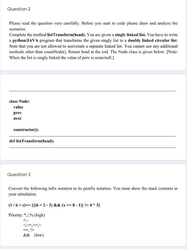 Solved Question 2 Please read the question very carefully. | Chegg.com
