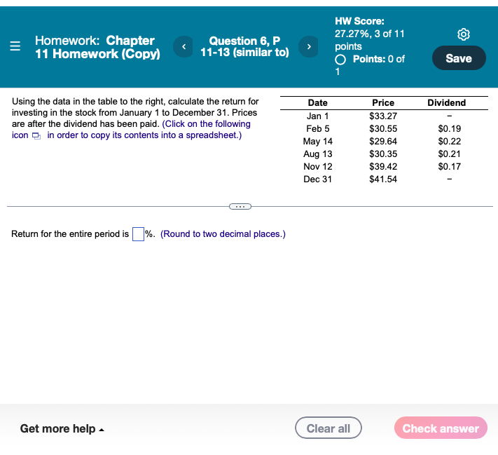 Solved Homework: Chapter 11 Homework (Copy) Question 6, P | Chegg.com