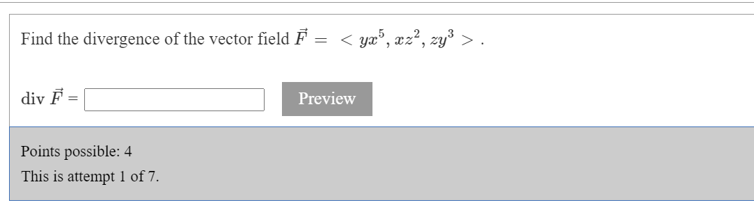 Solved Find the divergence of the vector field F | Chegg.com
