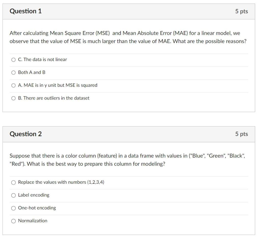 Solved After calculating Mean Square Error (MSE) and Mean | Chegg.com