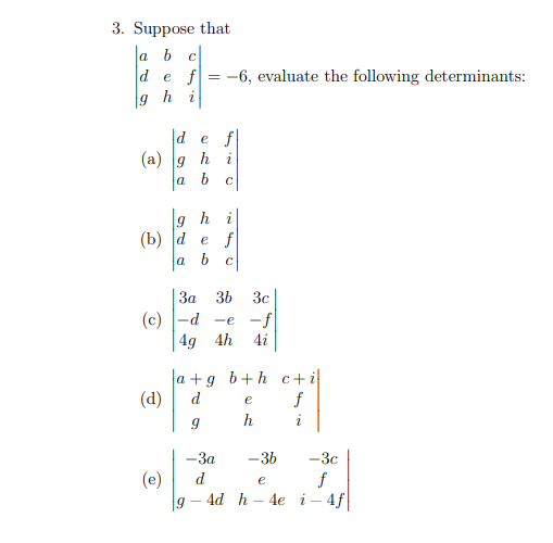 Solved 3. Suppose that a b c def h de f (a) g h i a C = = | Chegg.com