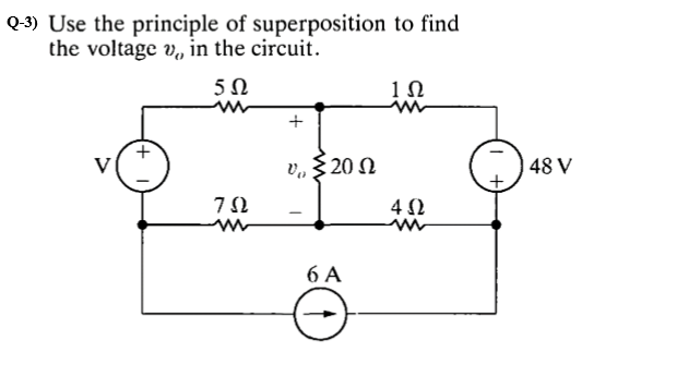 Solved Q-3) Use the principle of superposition to find the | Chegg.com