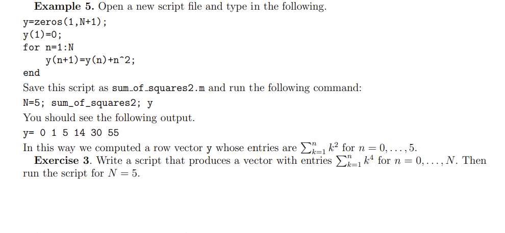 Solved Exercise 4. Write a script to draw the following