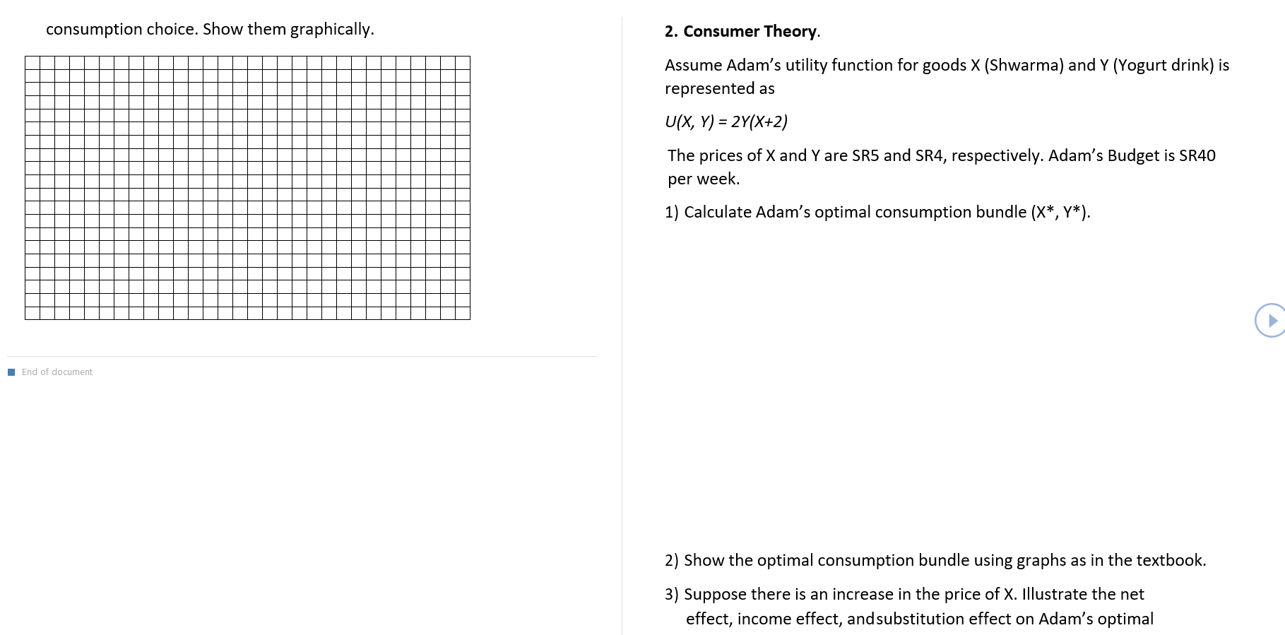 Solved consumption choice. Show them graphically. 2. | Chegg.com