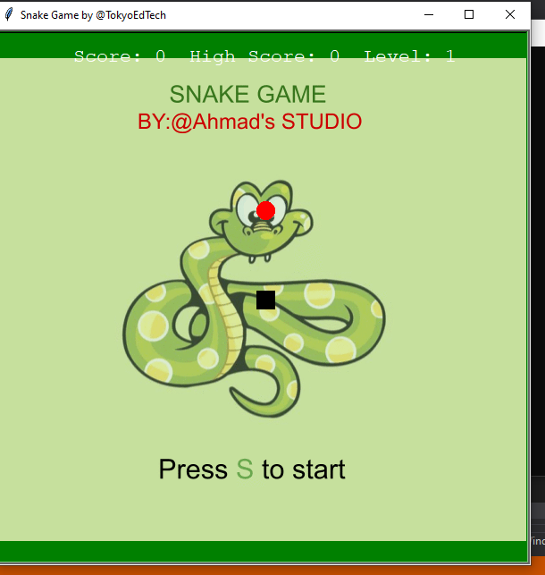 How To implement Snake Game in Python using PyGame?