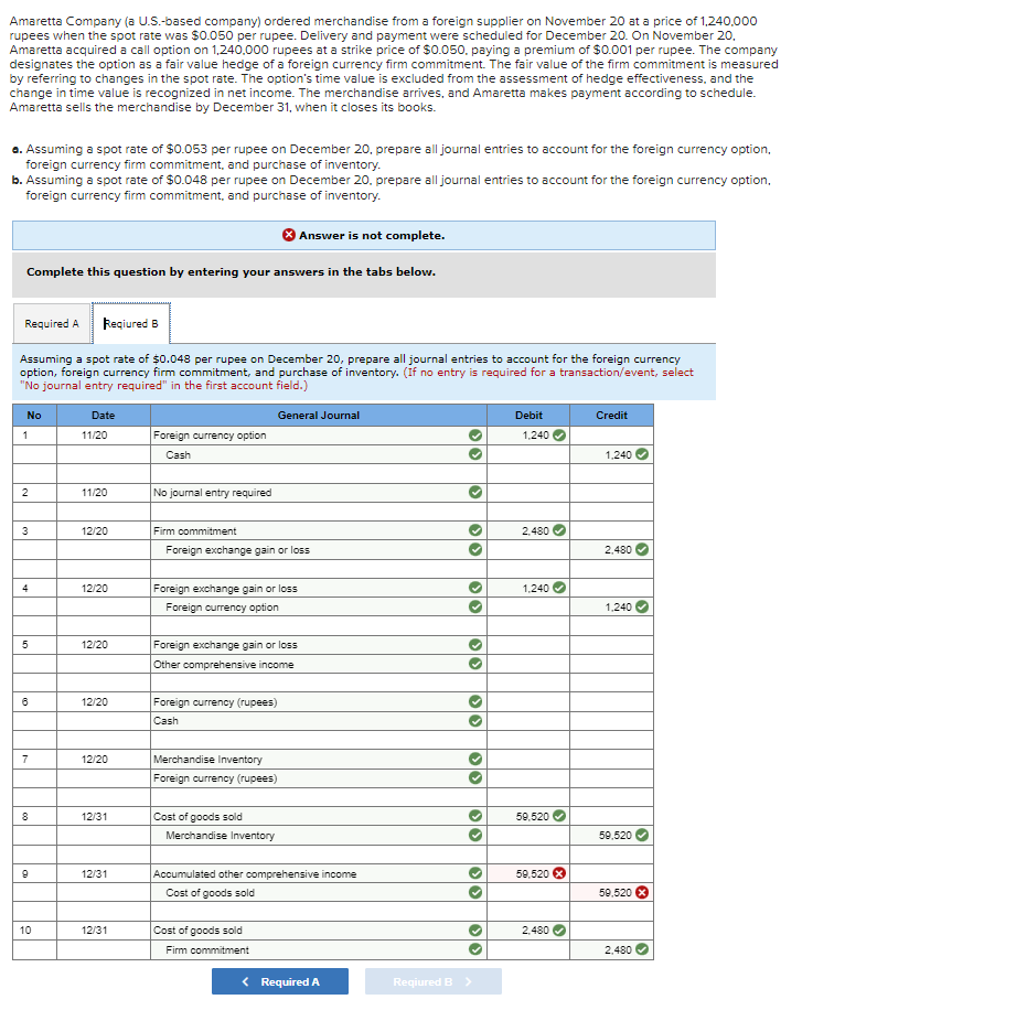 Solved Amaretta Company (a U.S.-based company) ordered | Chegg.com