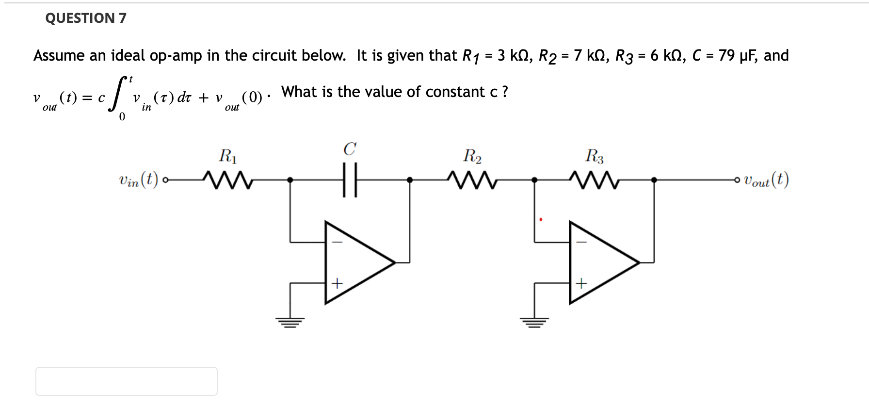 Solved Assume an ideal op-amp in the circuit below. When | Chegg.com