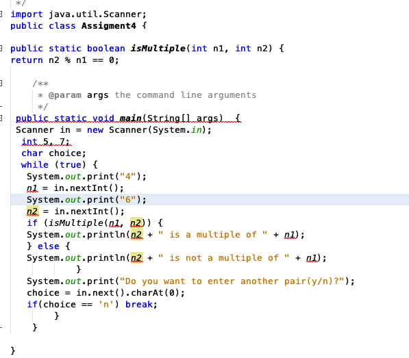 Solved import java.util.scanner public class Assigment4 | Chegg.com