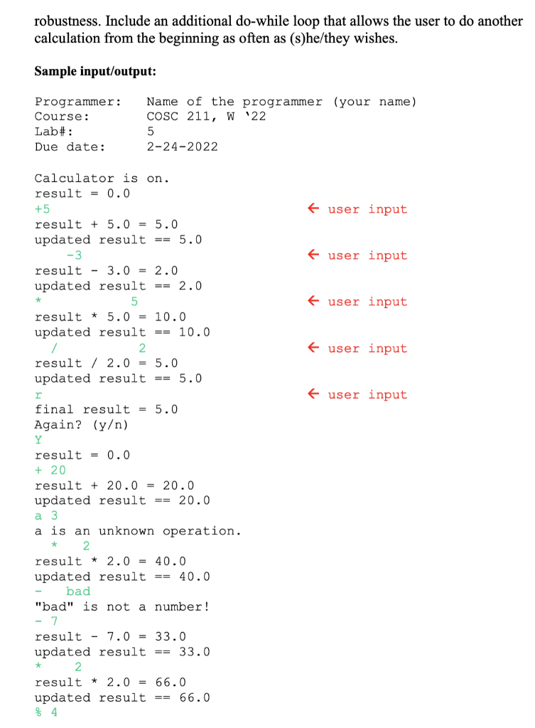 Solved Exploring Exceptions Write a program that can serve | Chegg.com