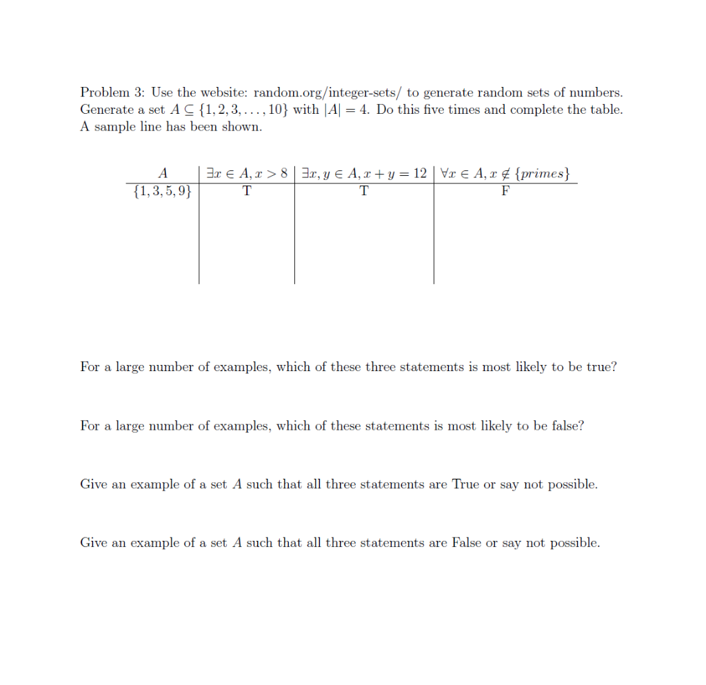Solved Problem 2: Find a compound statement using the | Chegg.com