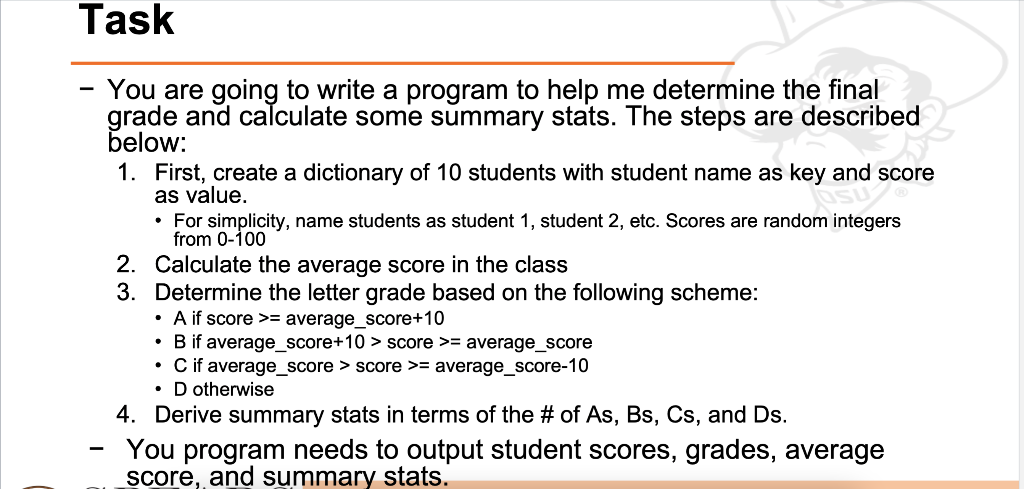 Solved Task - You are going to write a program to help me | Chegg.com